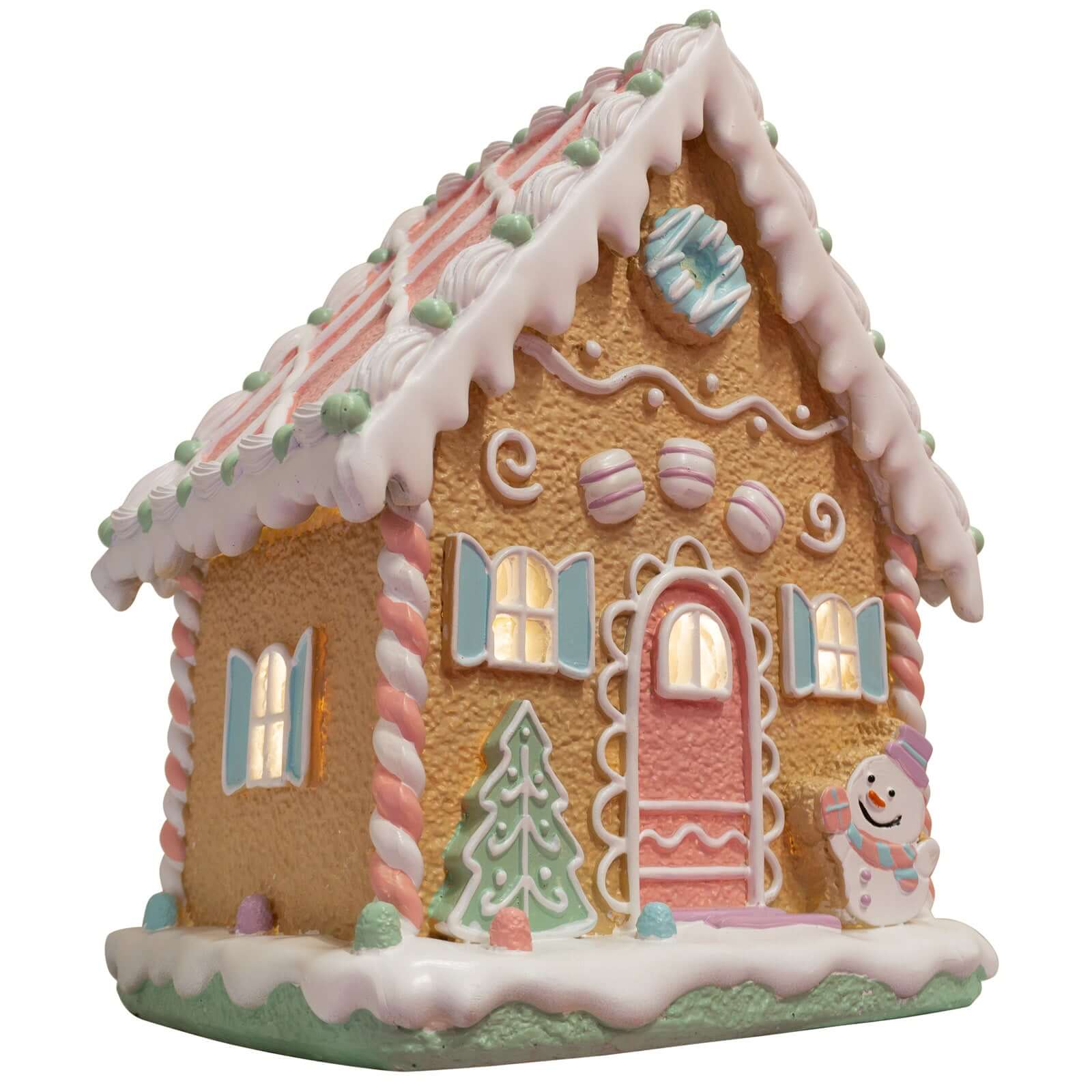 LED Lebkuchenhaus 26cm bunt