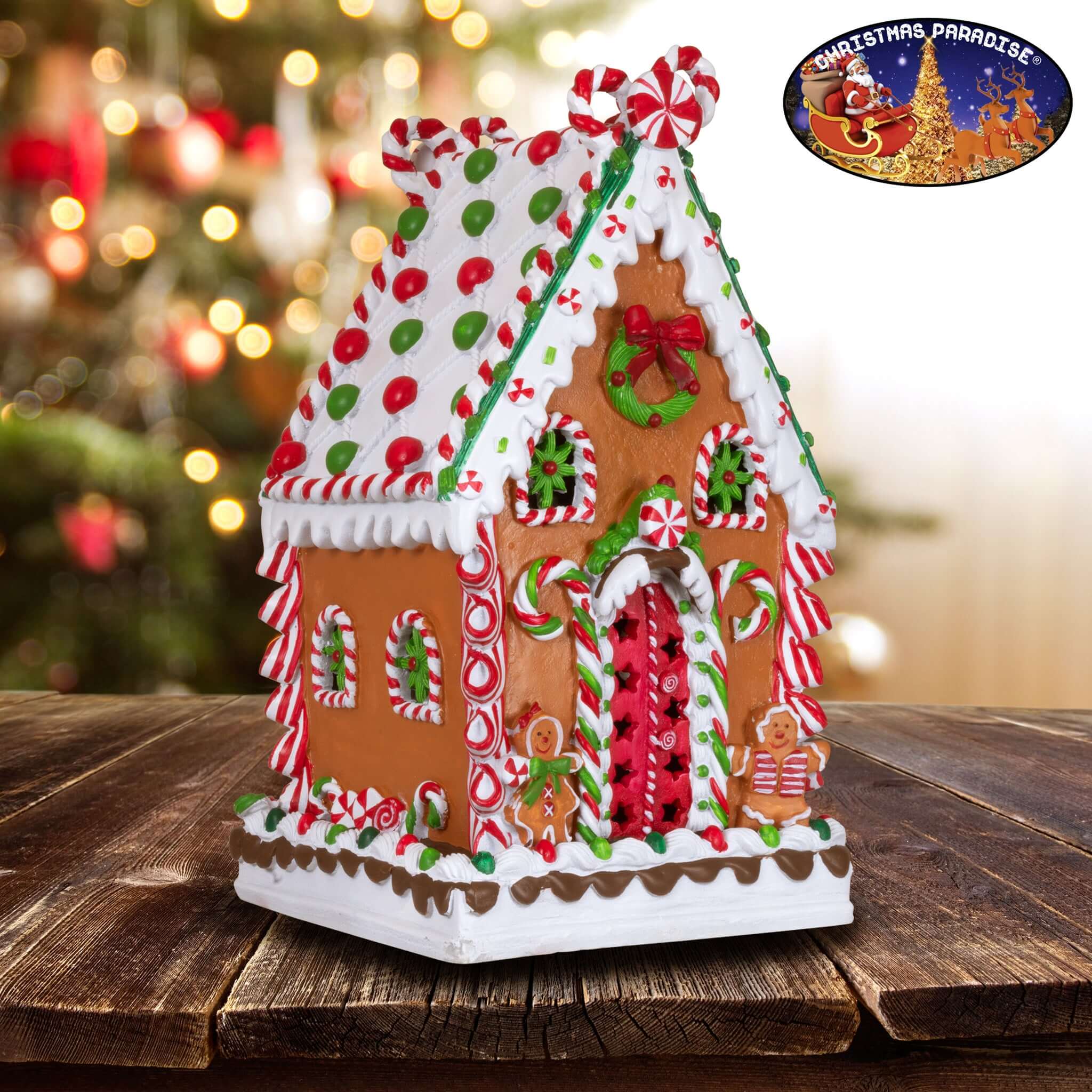 XL Lebkuchenhaus 37cm braun