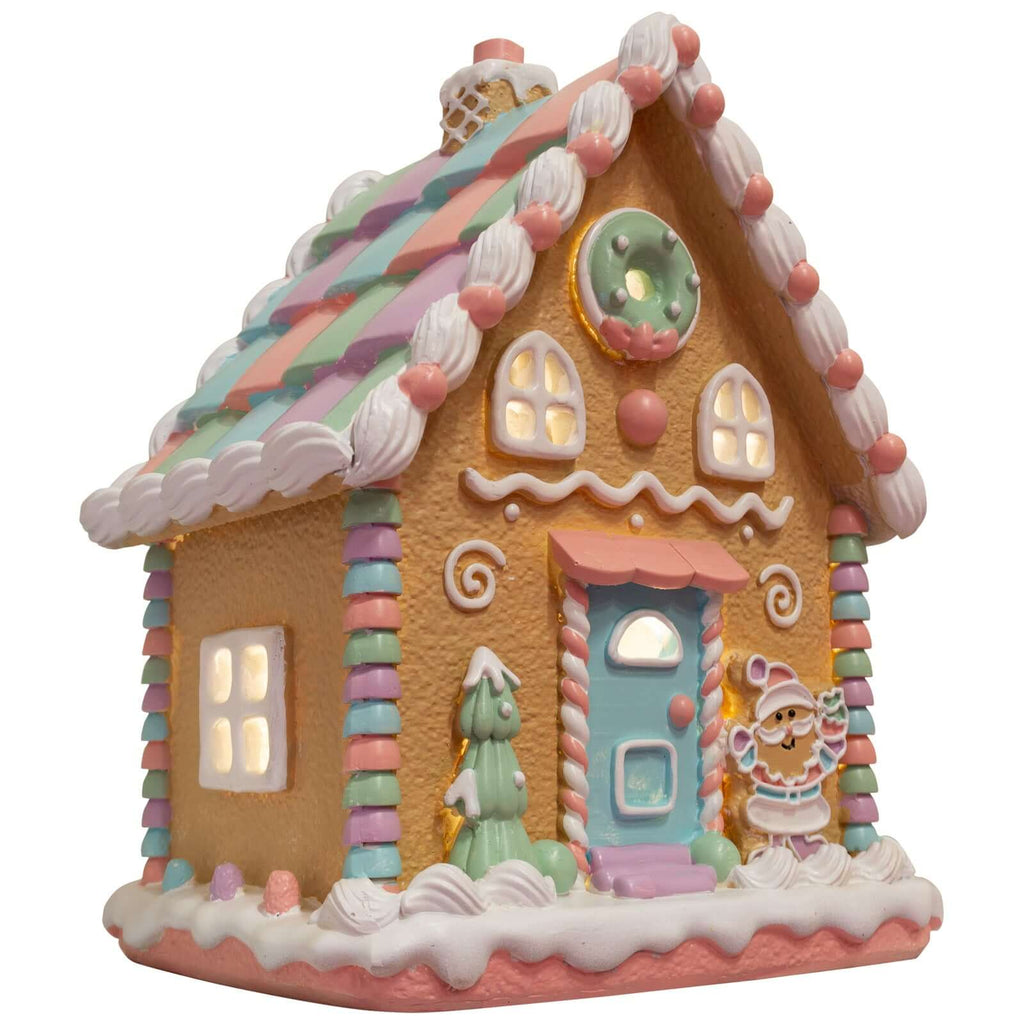 LED Lebkuchenhaus 25cm bunt