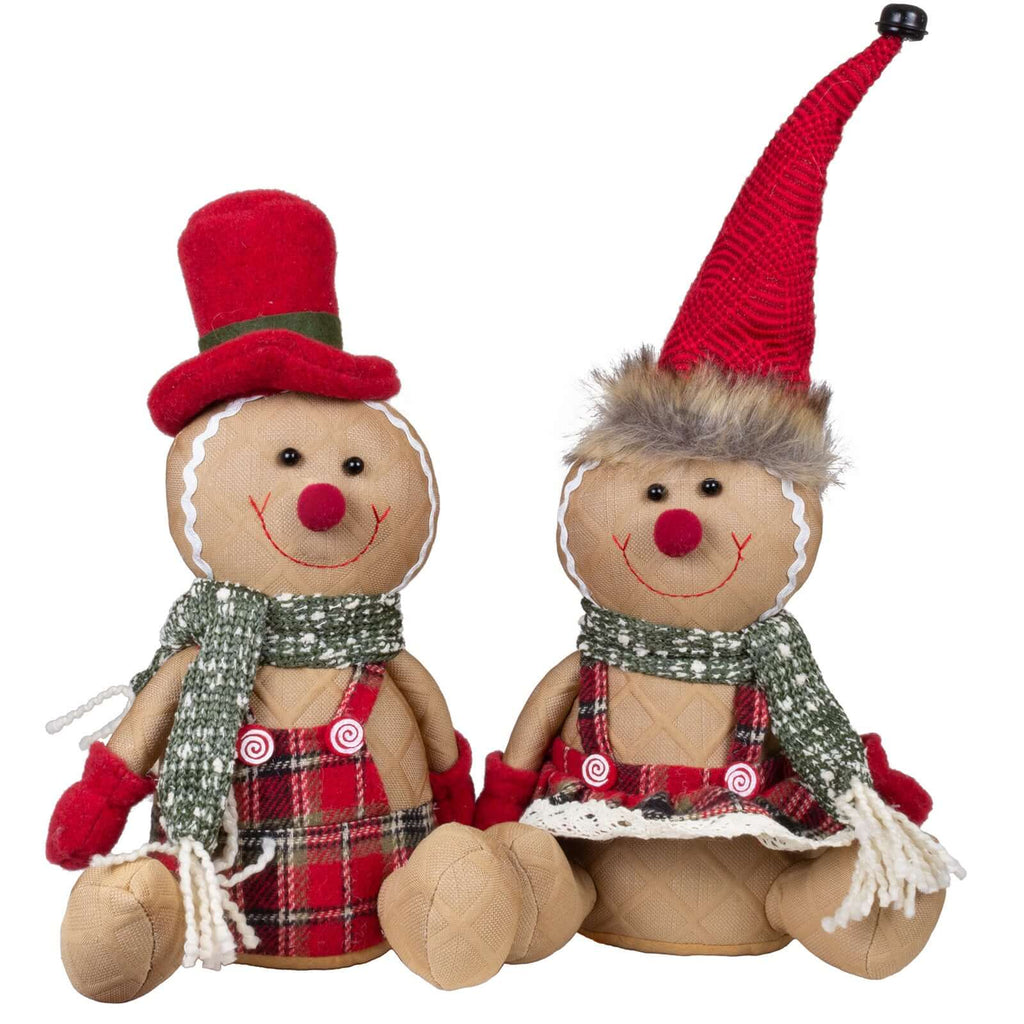 Lebkuchenfiguren, 2 Designs, 35cm (45cm) sitzend, 2 Stück