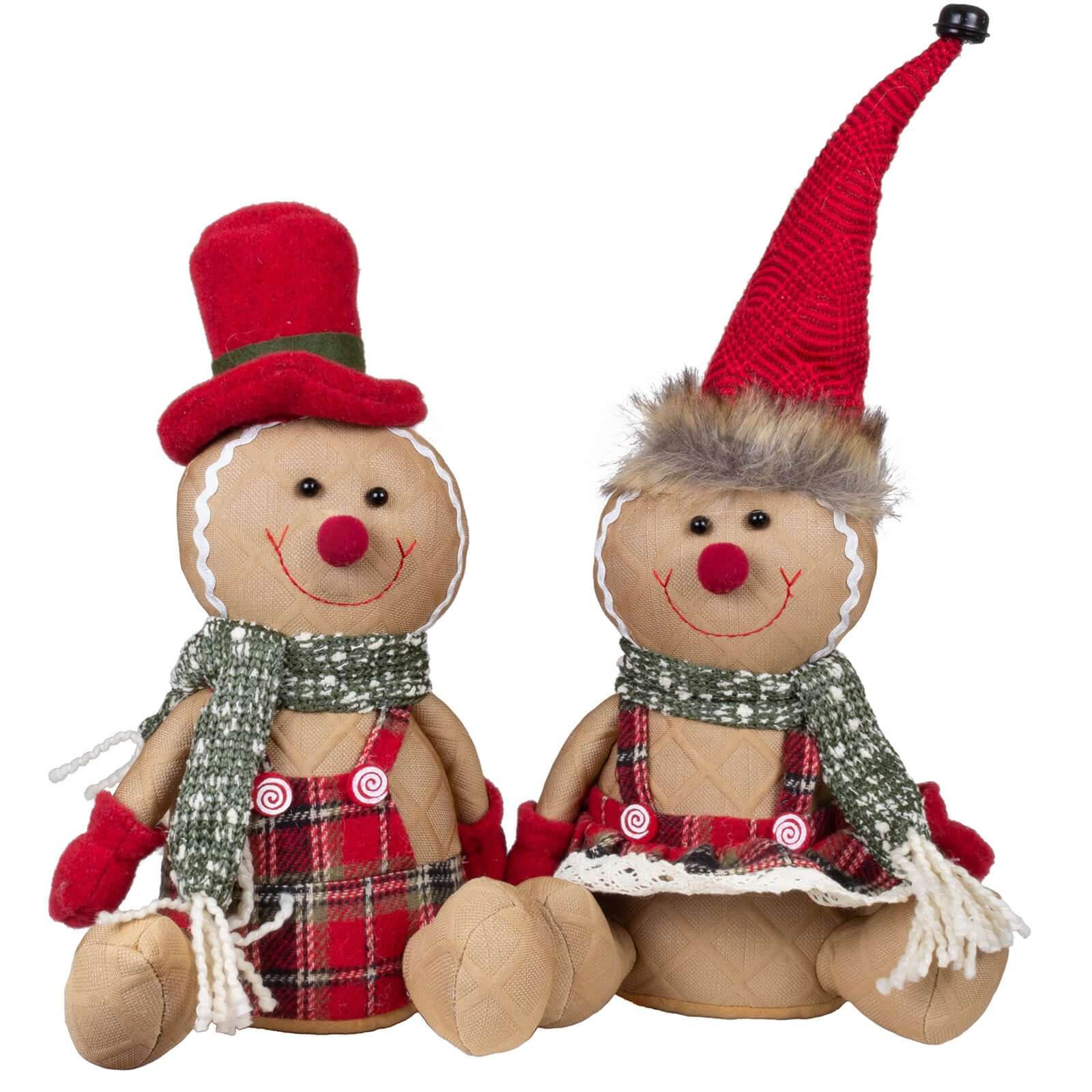 Lebkuchenfiguren, 2 Designs, 35cm (45cm) sitzend, 2 Stück