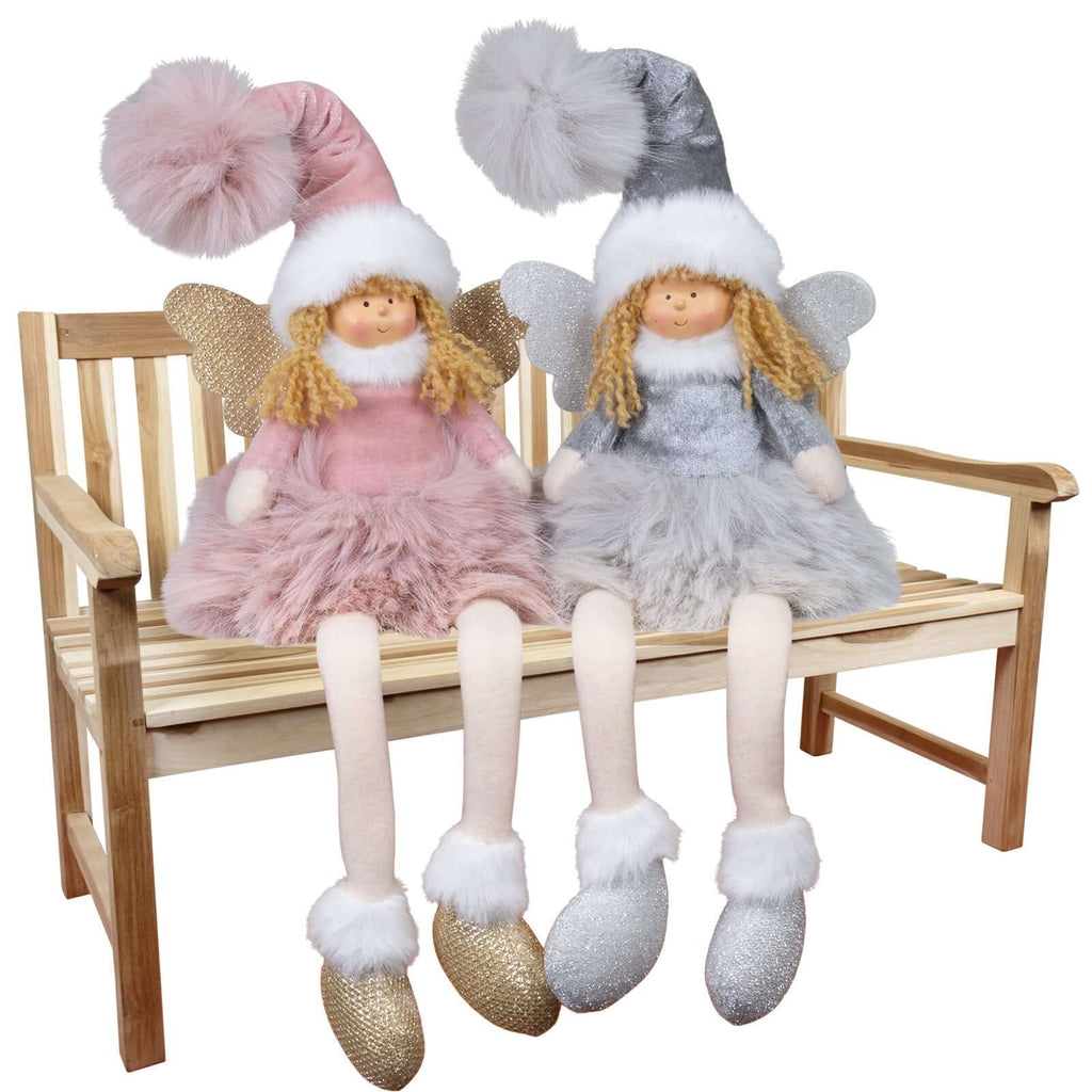 Dekofigur Engel 18cm (42cm) Kantenhocker, 2 Stück