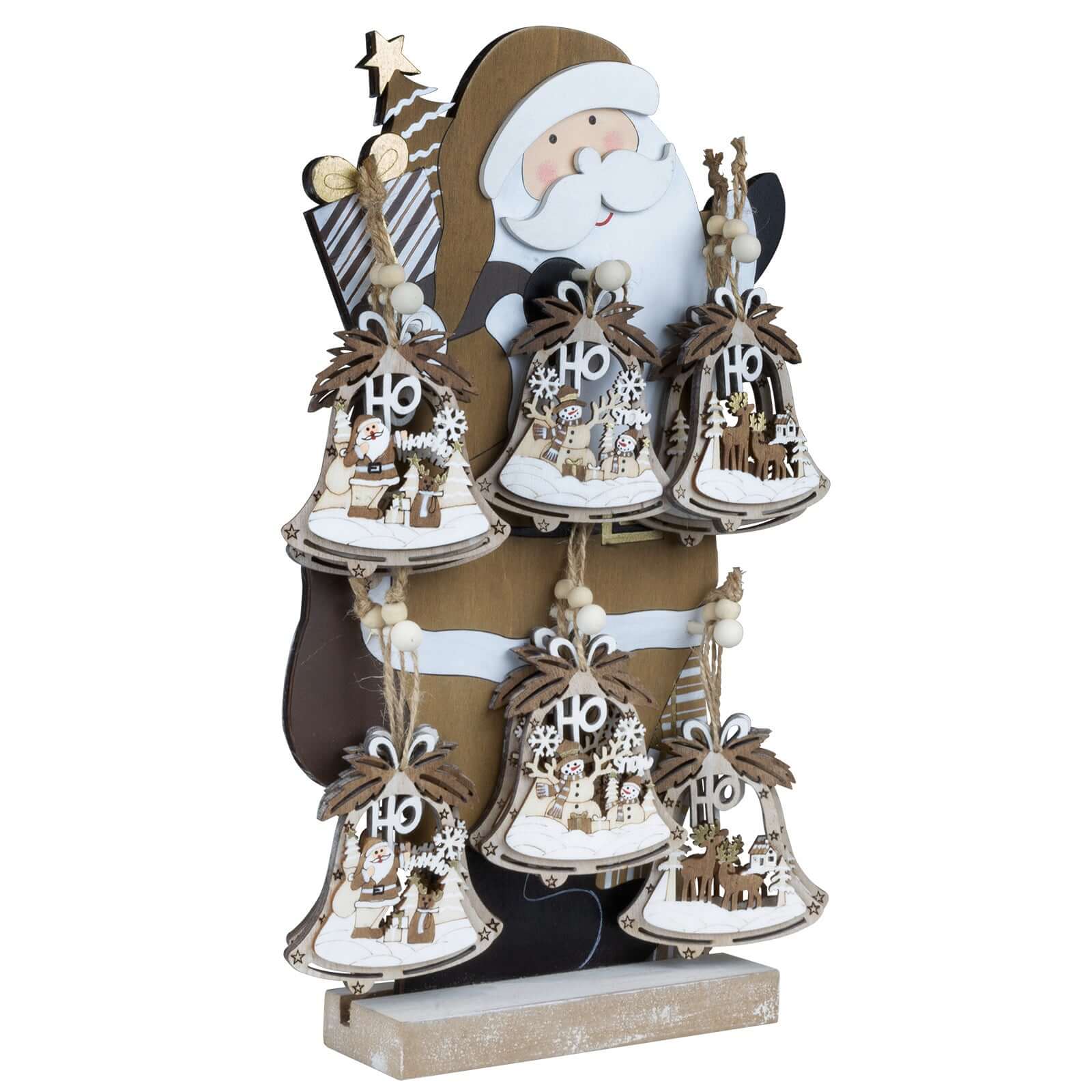 Baumschmuck Holz 8cm im 12er Display