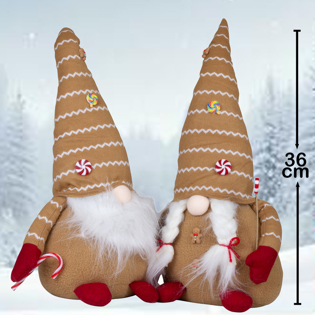 Wichtel, 2 Designs, 36cm (48cm) sitzend, 2 Stück