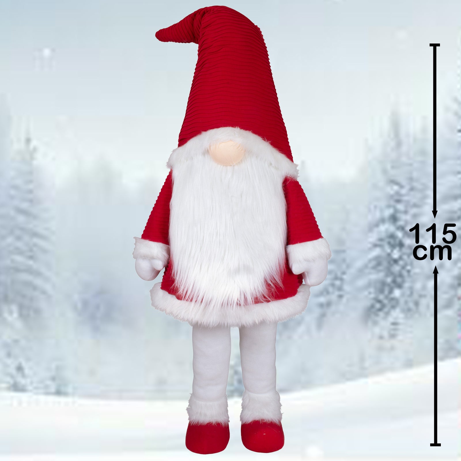 LED Wichtel 115cm (150cm) Wackelwichtel leuchtet