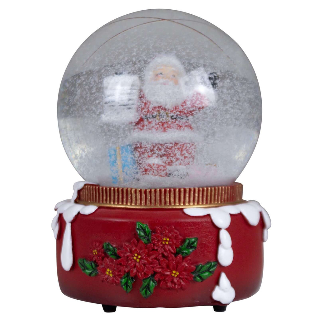 Schneekugeln mit Spieluhr 15cm, 2 Designs im Set