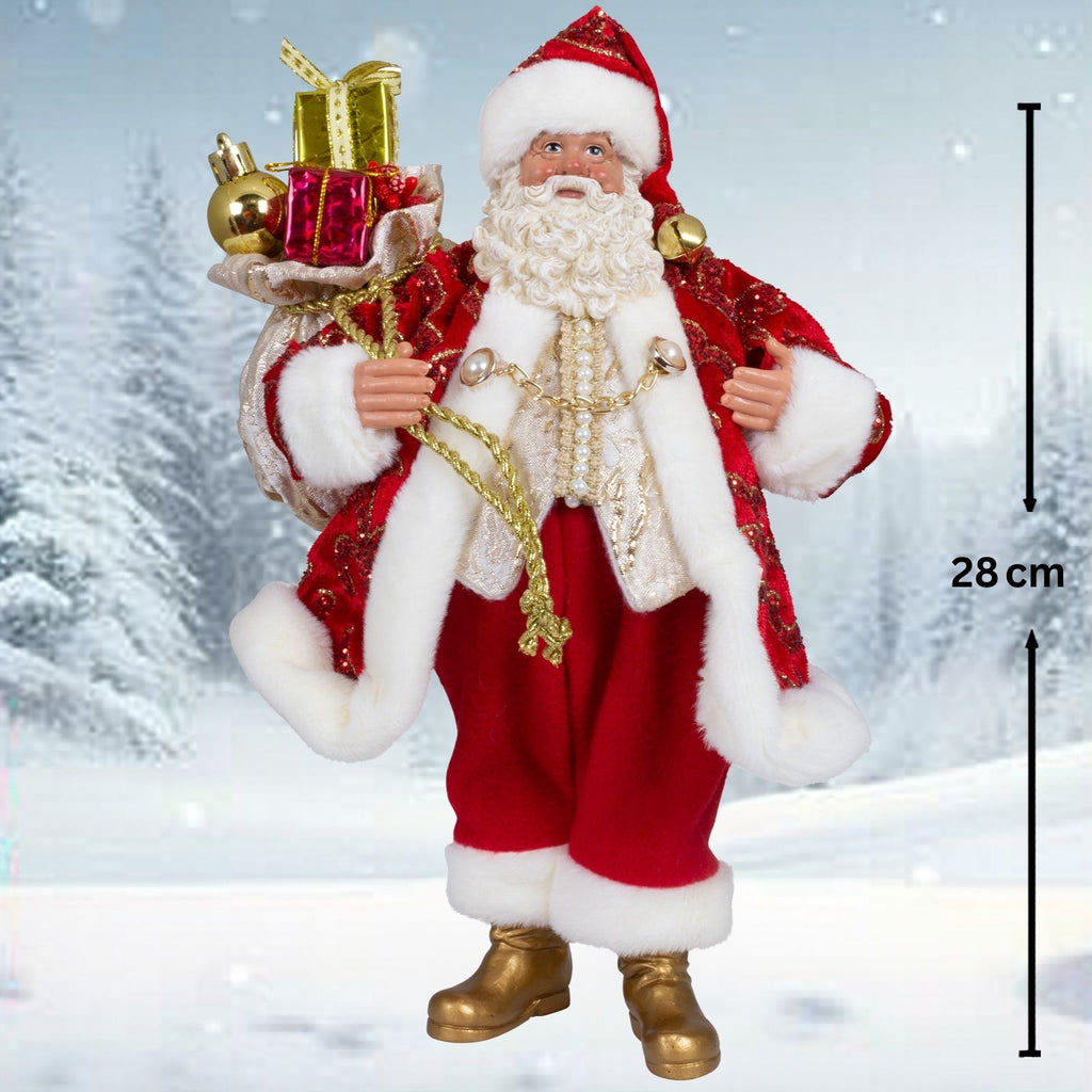 Weihnachtsmann 28cm stehend
