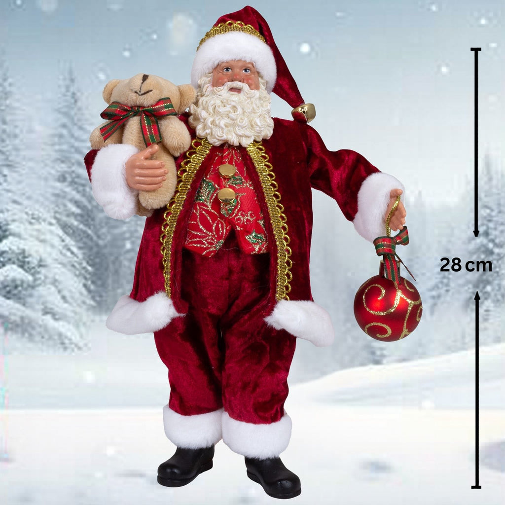 Weihnachtsmann 28cm stehend