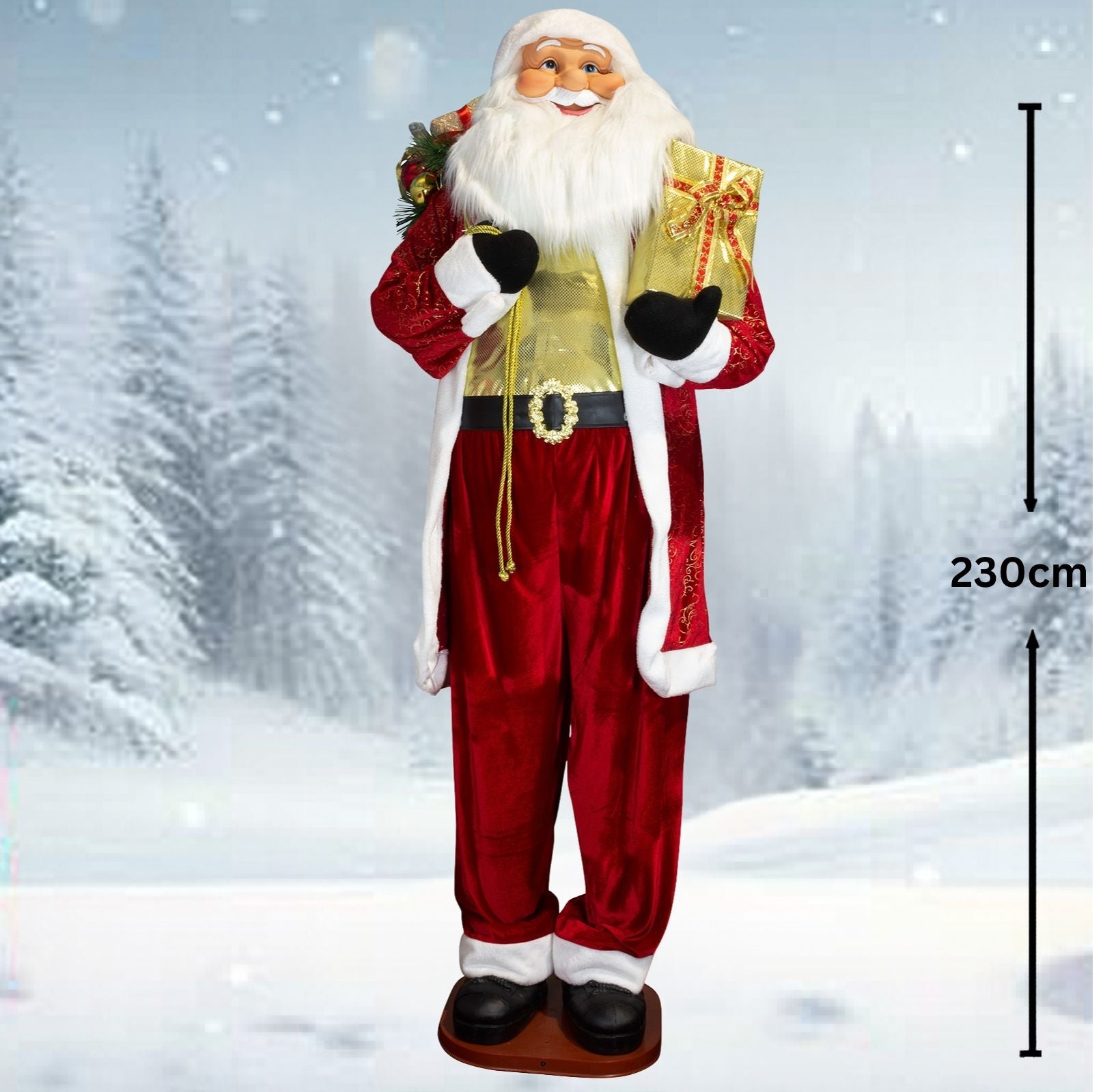 XXL Weihnachtsmann 230cm stehend