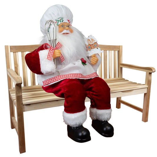 Weihnachtsmann Konditor 'Nicolas' 30cm Kantenhocker
