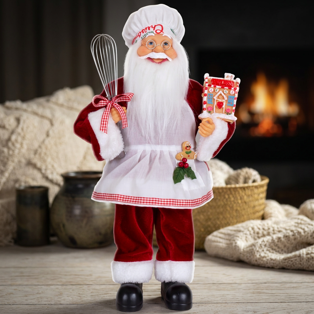 Weihnachtsmann Konditor 'Nicolas' 30cm stehend
