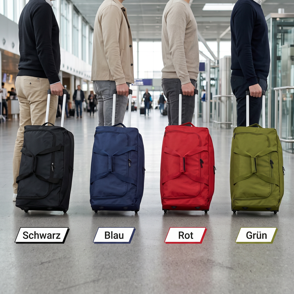 Trolleytasche 65cm - XL Reisetasche mit 2 Rollen - verschiedene Farben lieferbar