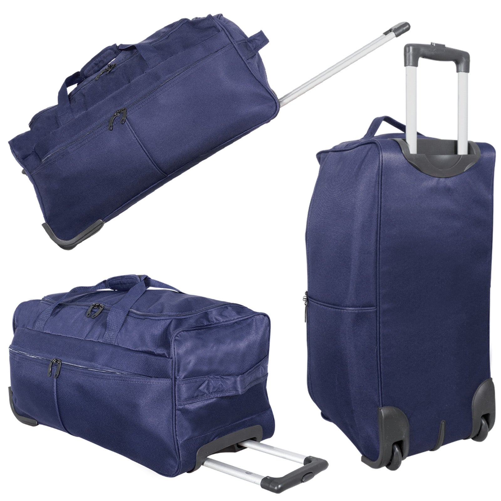 Reisetasche mit Rollen Trolleytasche Weekender 70 Liter schwarz blau grün