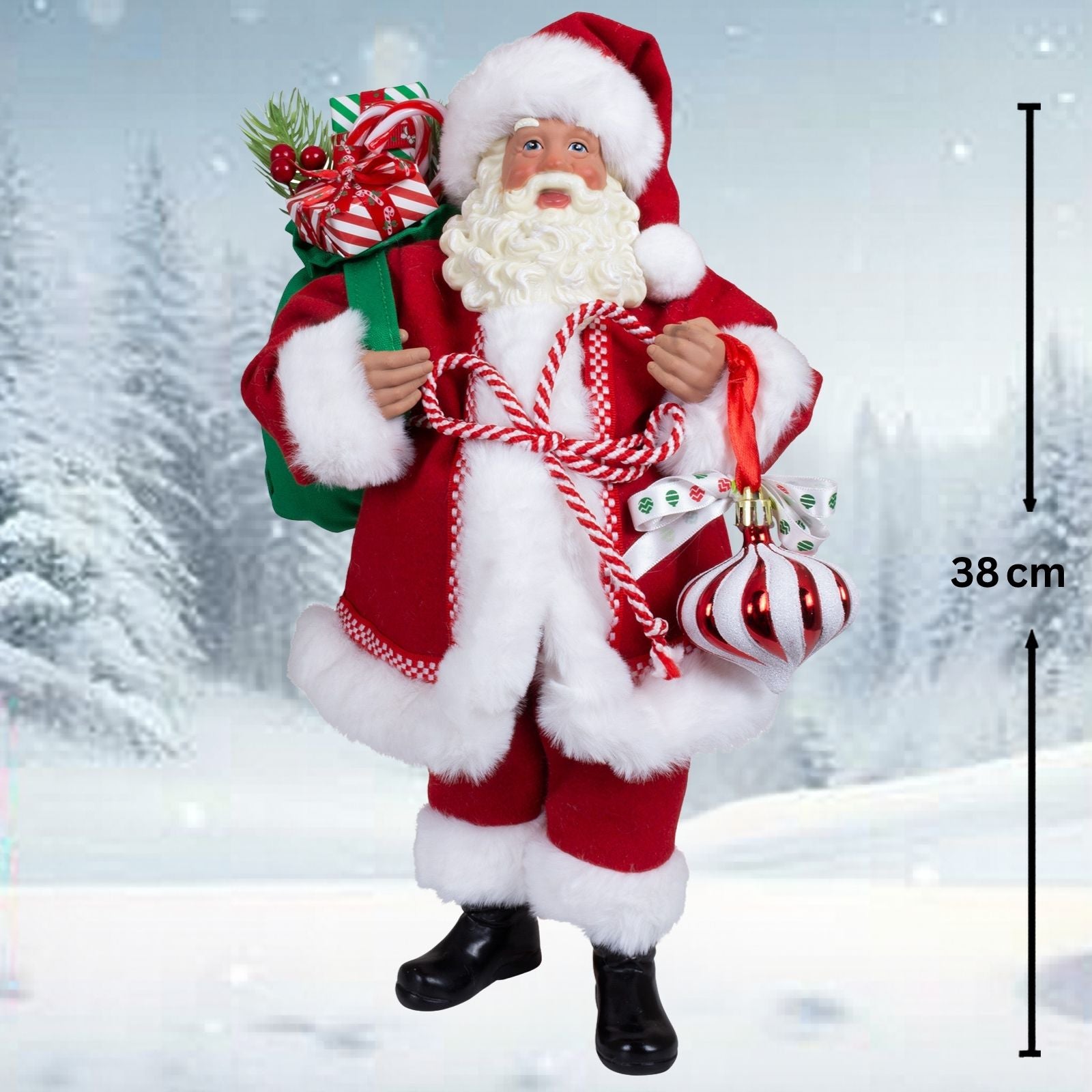 Weihnachtsmann 38cm stehend