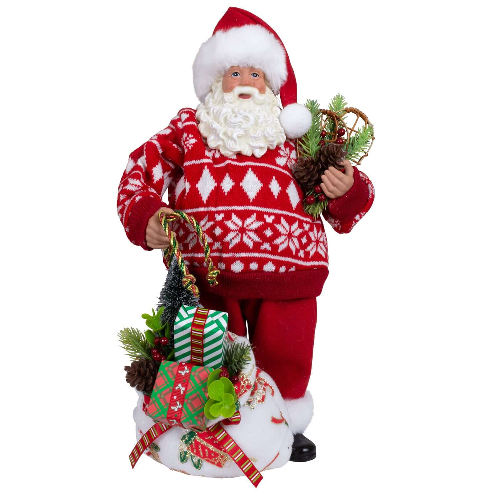 Weihnachtsmann 38cm stehend