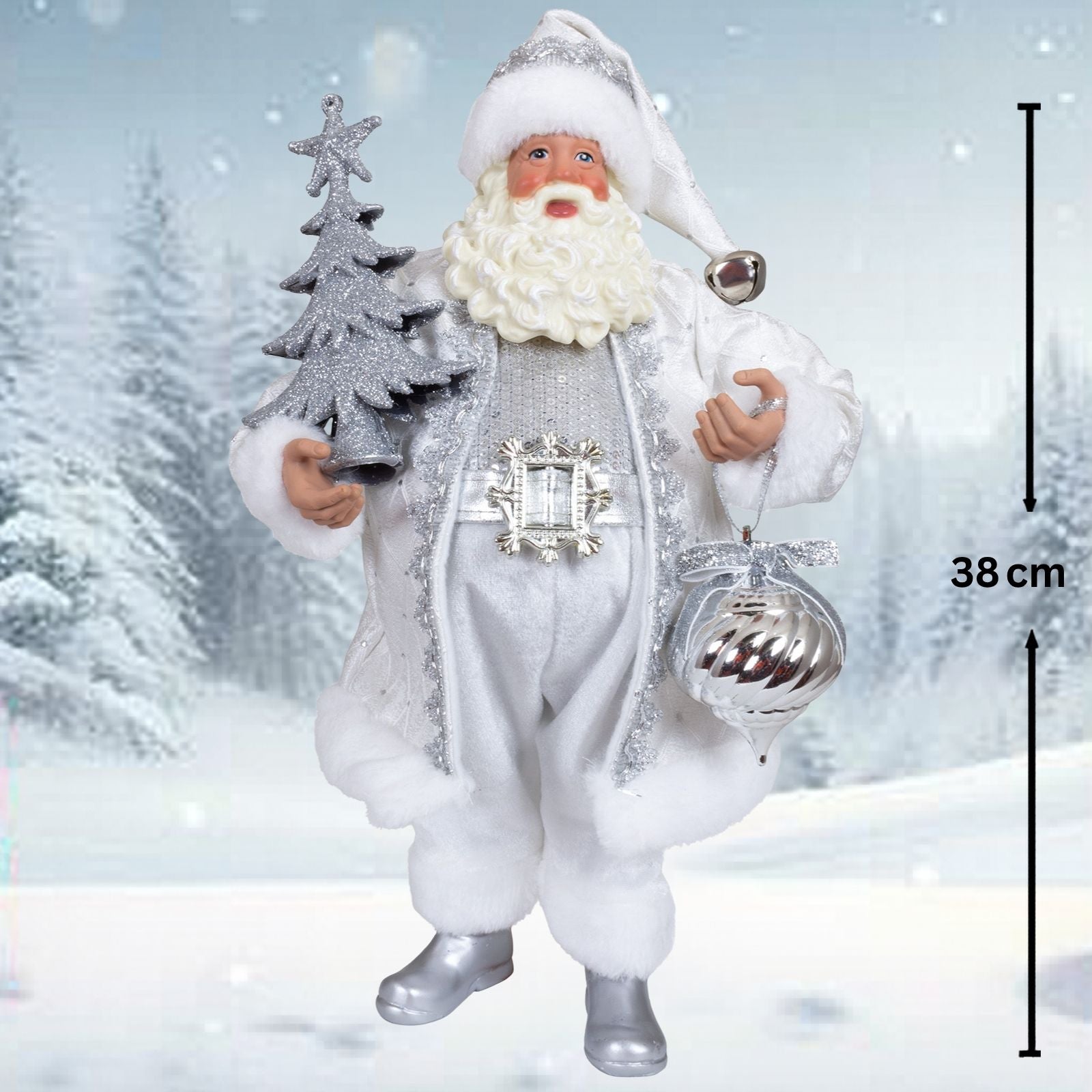 Weihnachtsmann 38cm stehend