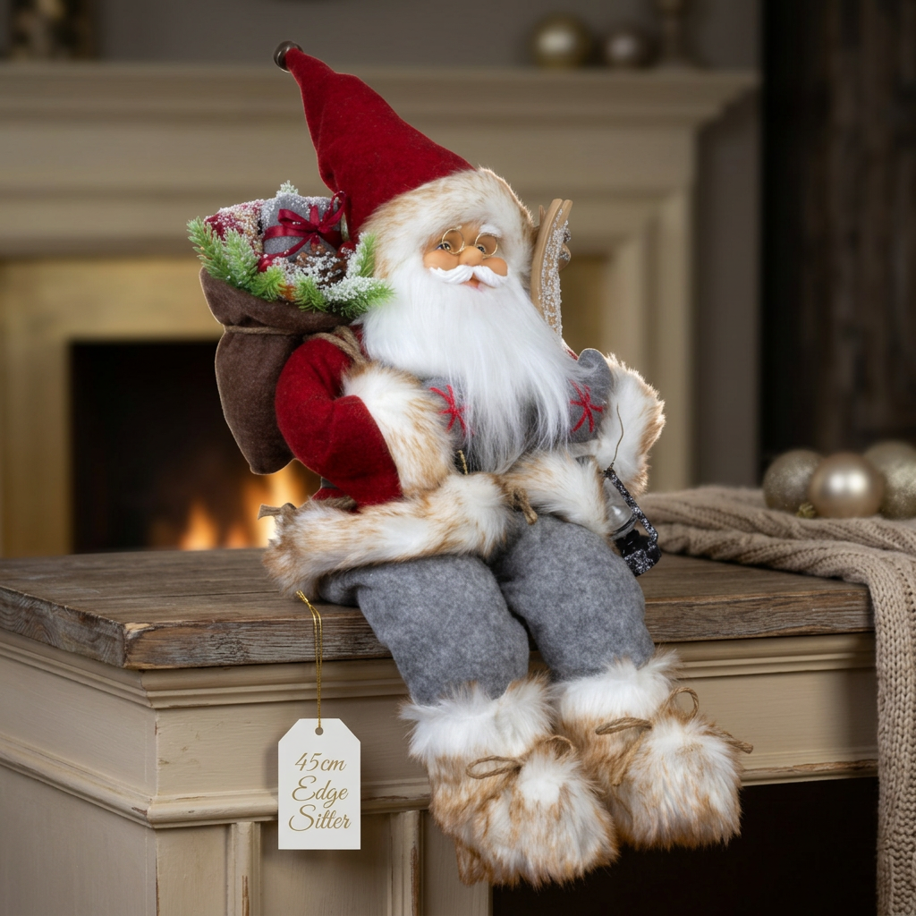 Weihnachtsmann Alvar 45cm Kantenhocker