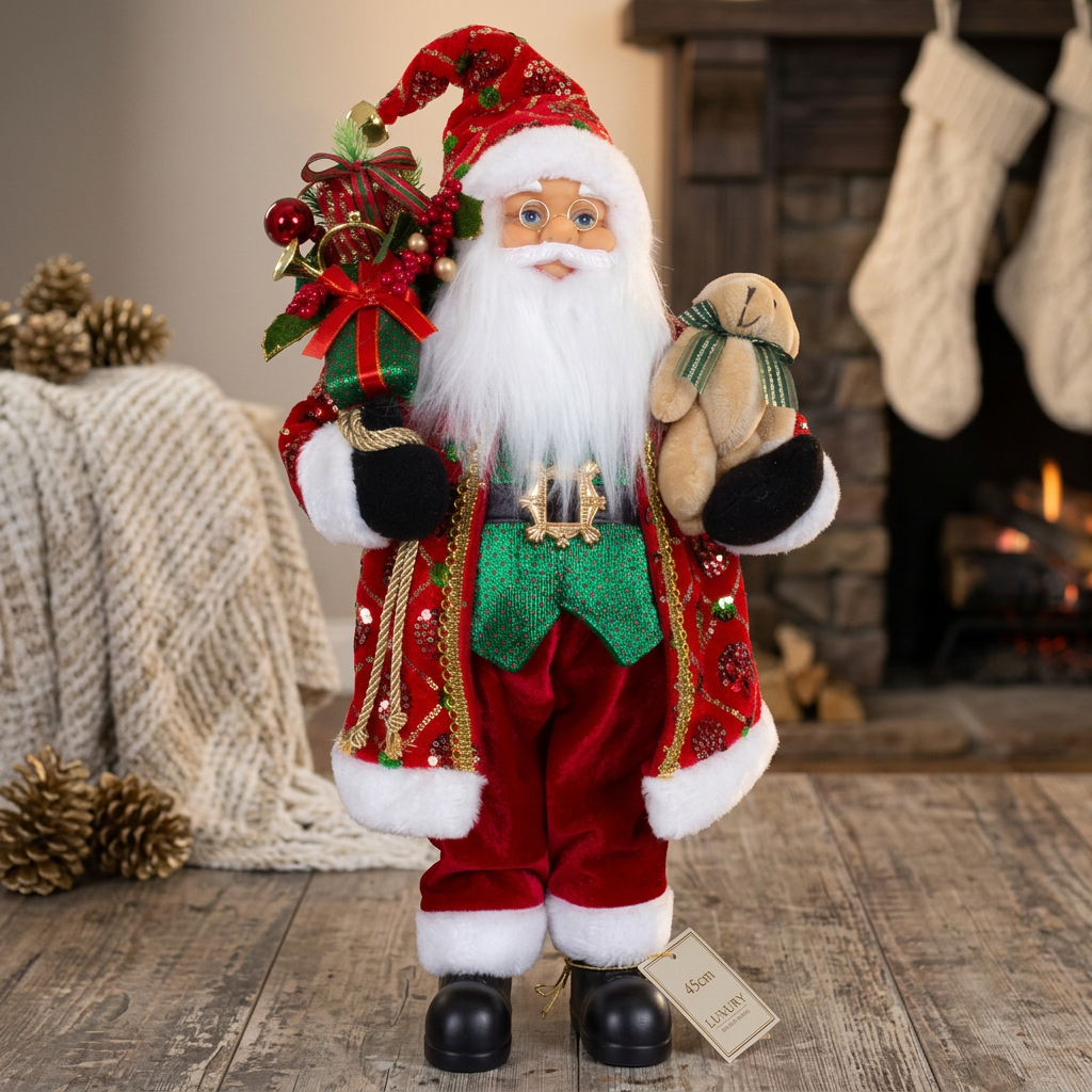 Weihnachtsmann Gunnar 45cm stehend