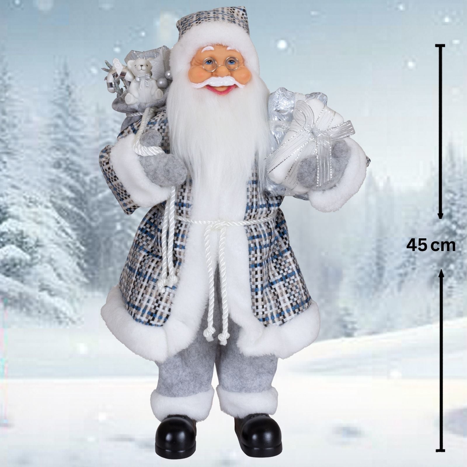 Weihnachtsmann Hilmar 45cm stehend