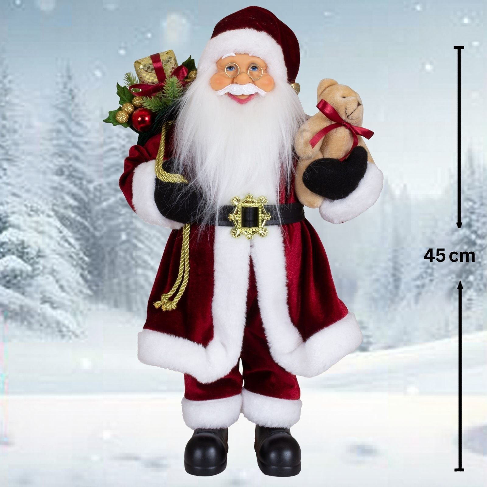 Weihnachtsmann Torben 45cm stehend