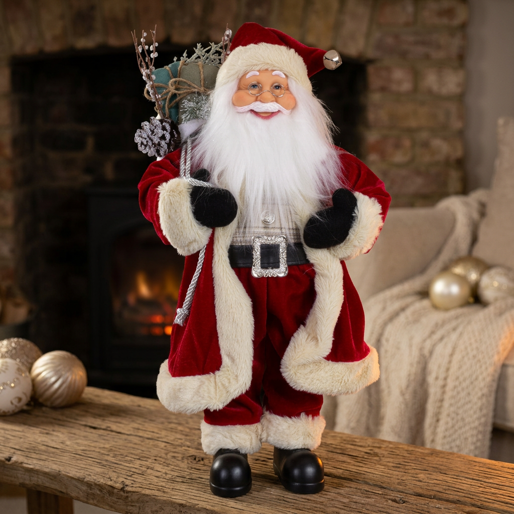 Weihnachtsmann Sigurd 45cm stehend