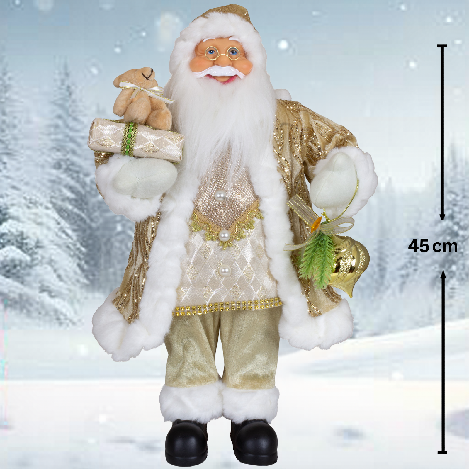 Weihnachtsmann Larson 45cm stehend