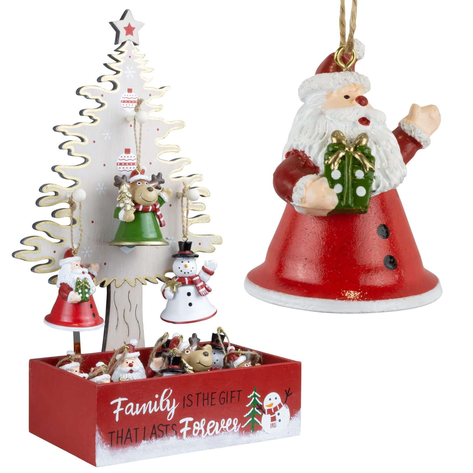 Baumschmuck Metall 6cm im 12er Display