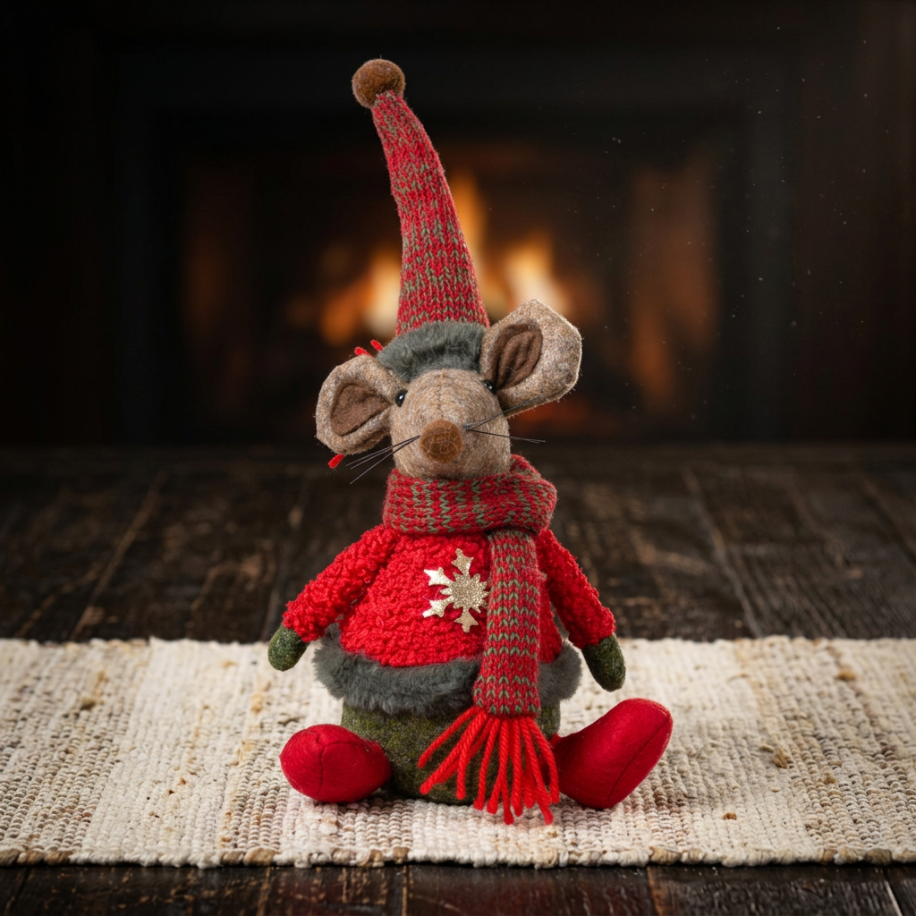 Decorative Figure Mouse 25cm (32cm) sitting