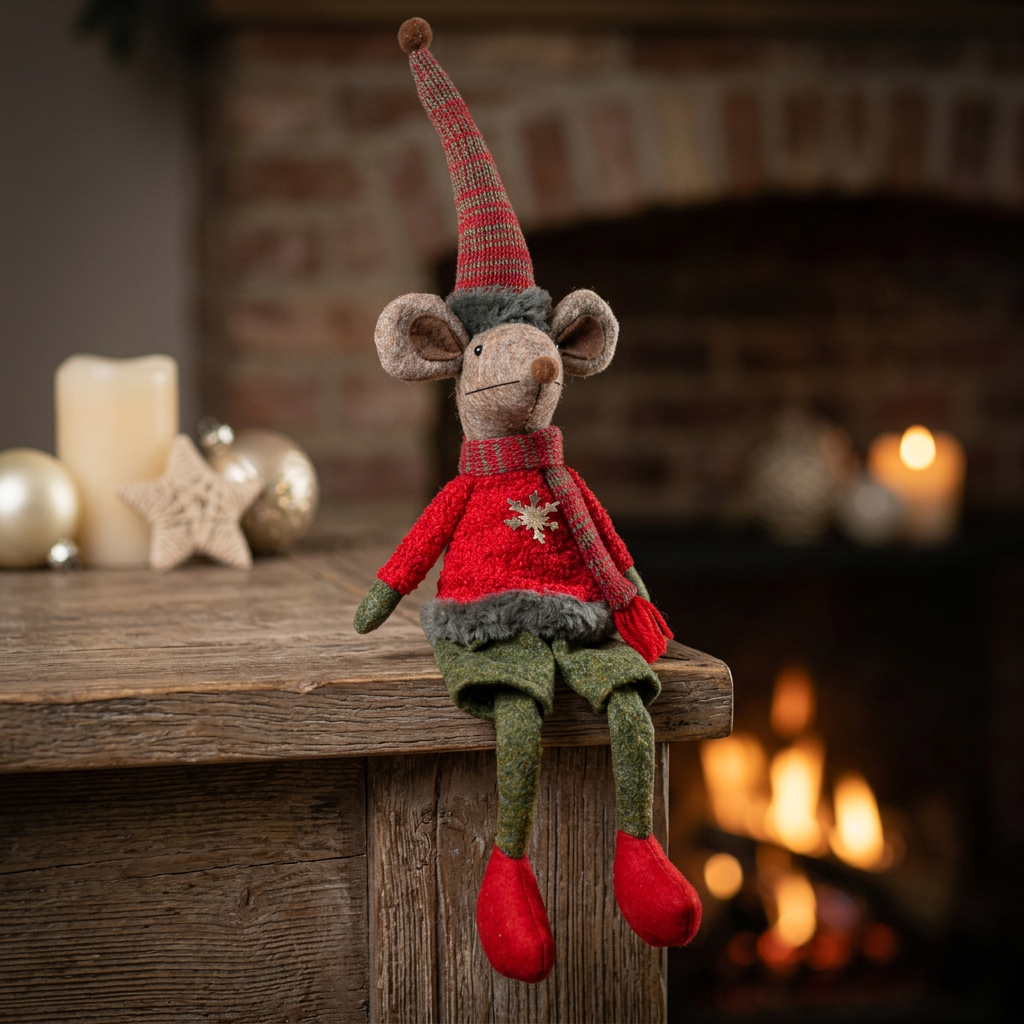 Decorative Figure Mouse 34cm (60cm) Ledge Sitter