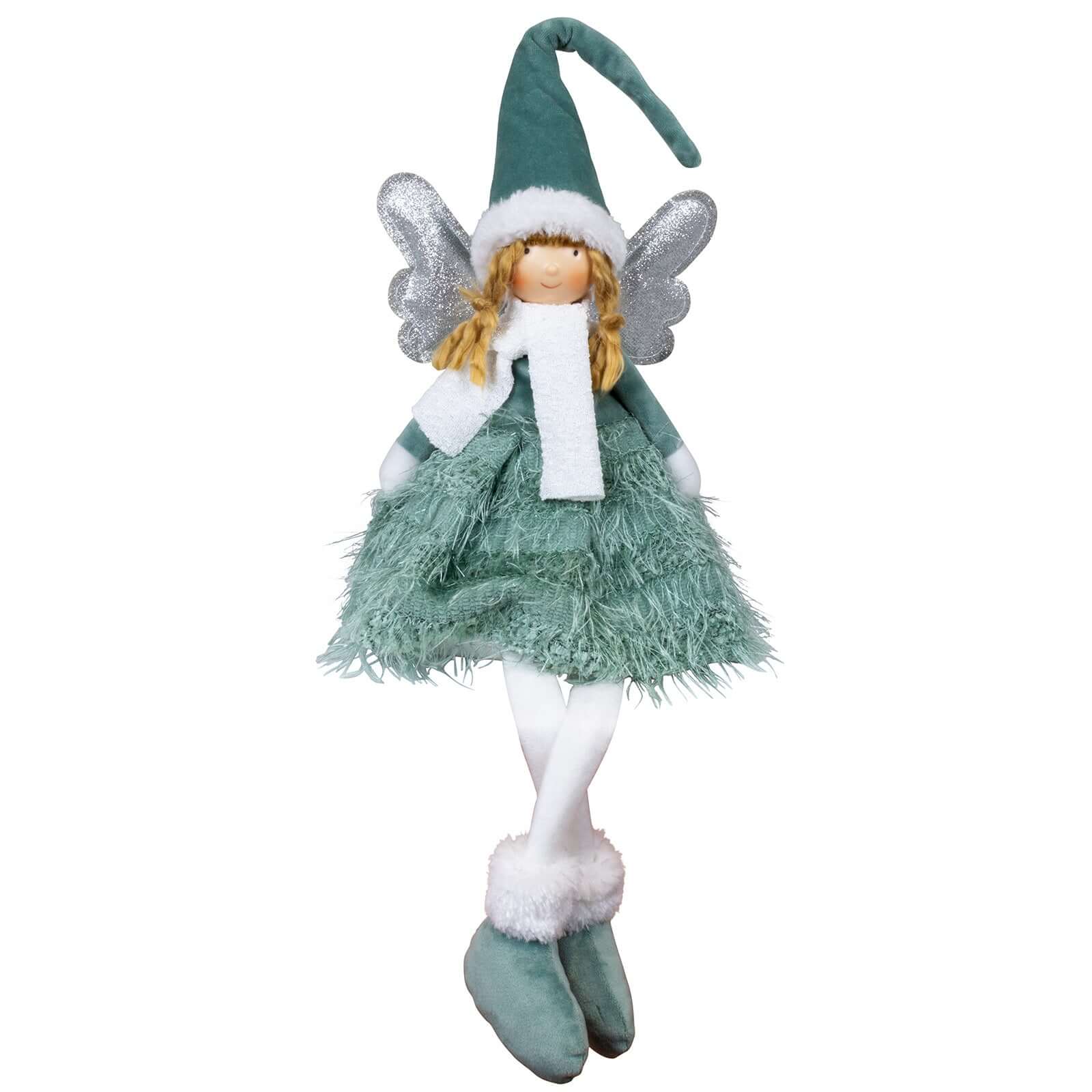 Dekofigur Engel mit LED 26cm (57cm) Kantenhocker