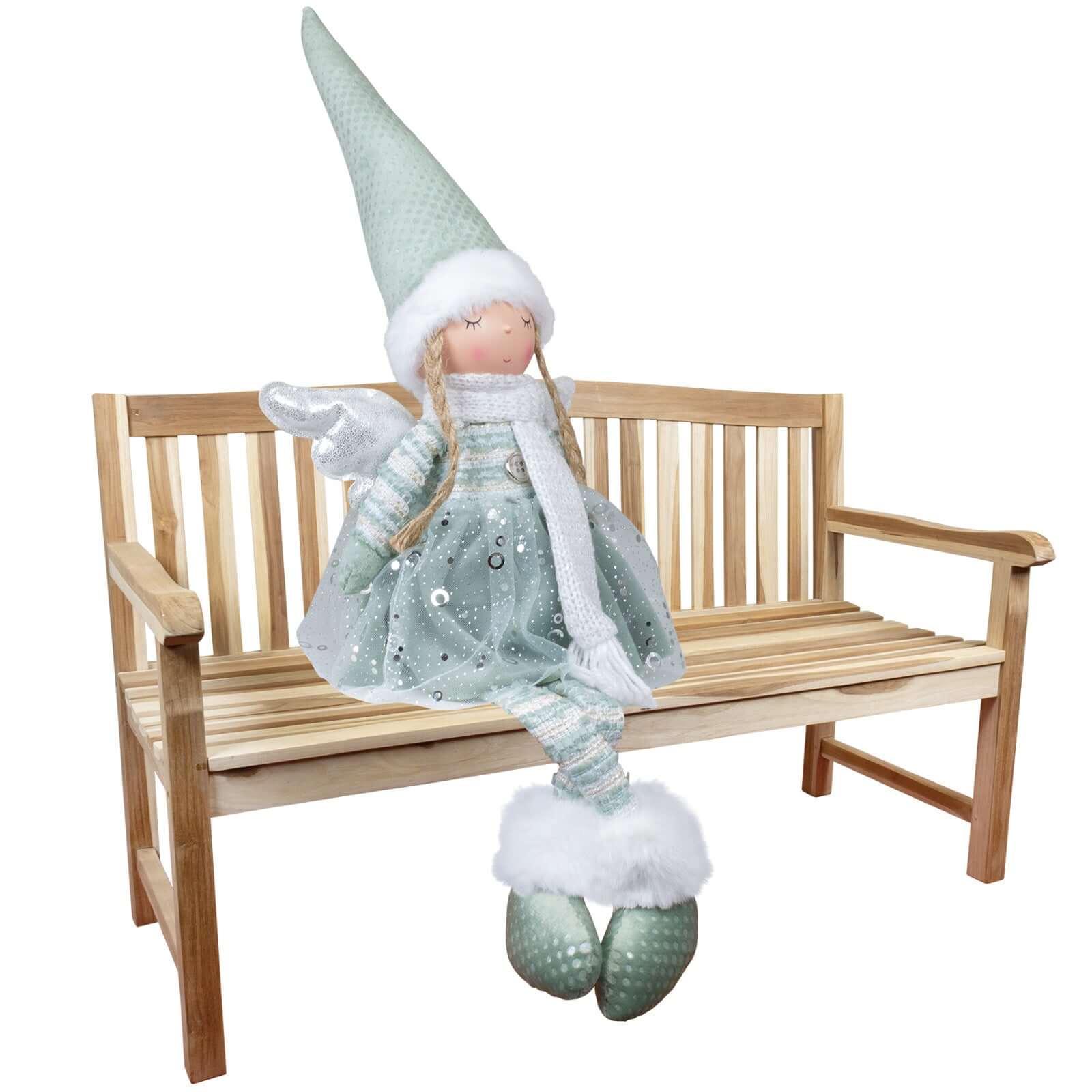 Dekofigur Engel 28cm (56cm) sitzend