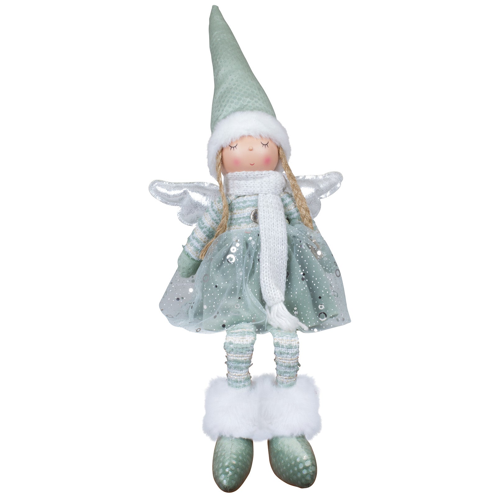 Dekofigur Engel 28cm (56cm) sitzend