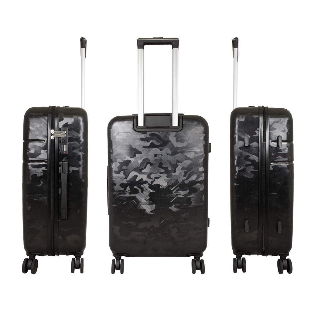 Hartschalen-Kofferset 3tlg Camouflage Flecktarn schwarz
