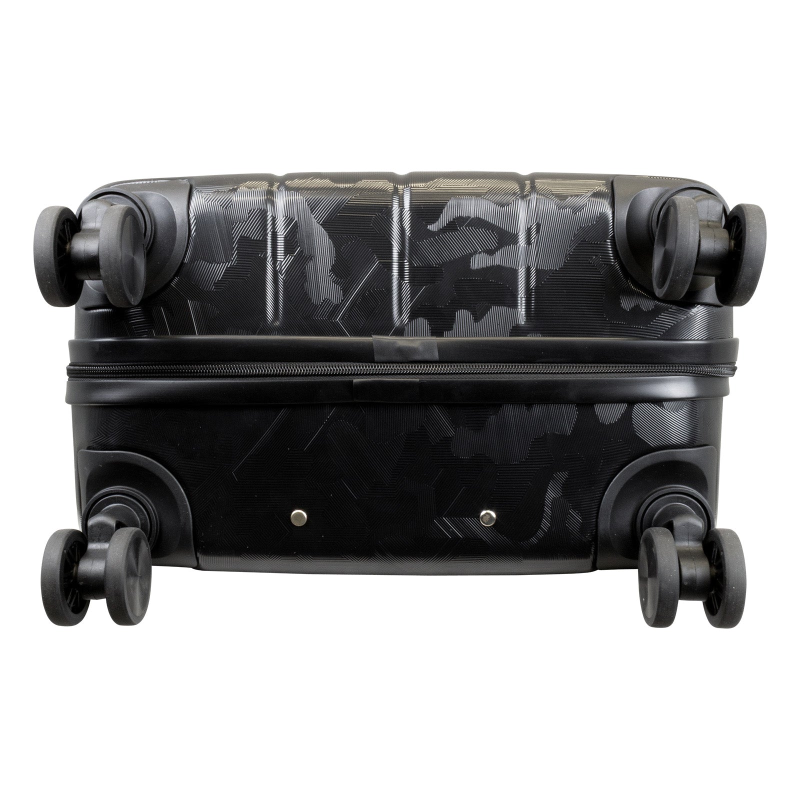 Hartschale Handgepäck Koffer Camouflage Flecktarn schwarz