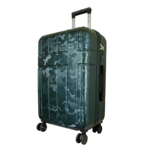 Urban Camouflage ABS-Hartschalen-Reisekoffer Adventure Line in DarkGreen DarkRed ShinyBlack