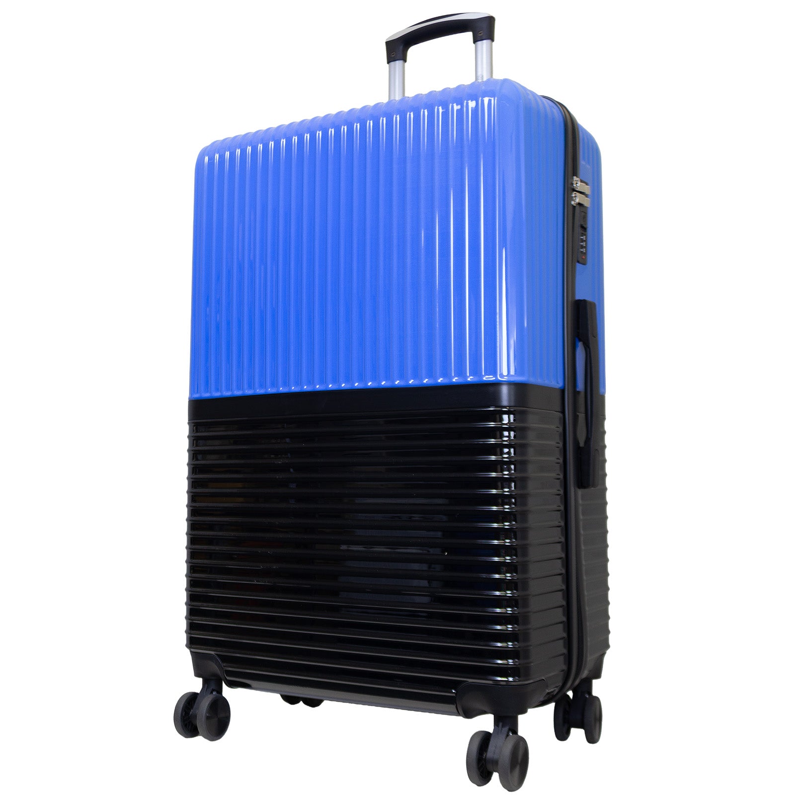 Hartschalen-Motivkoffer Riga blau-schwarz in 3 Größen