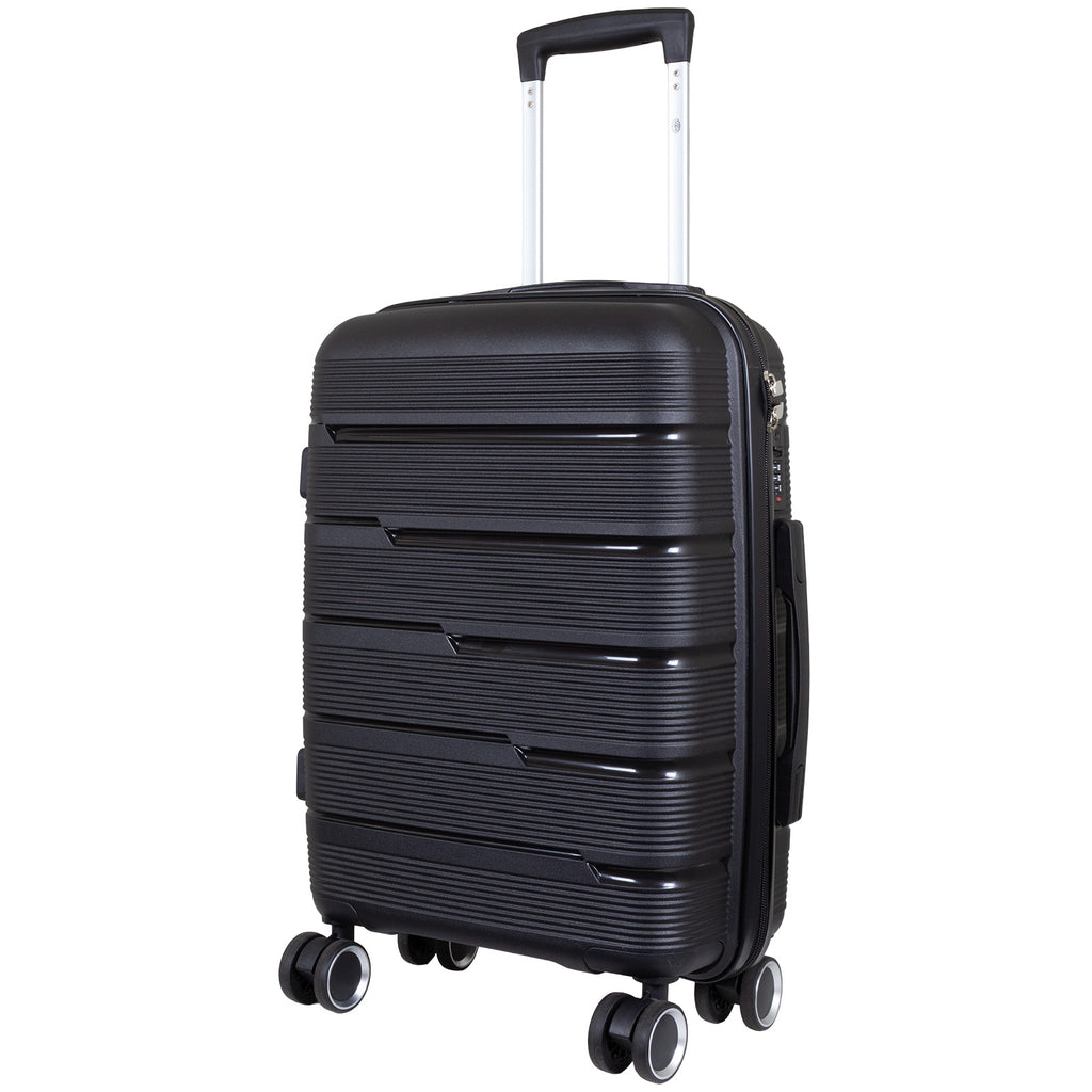 Hartschale PP Reisekoffer Aruba schwarz in 3 Größen