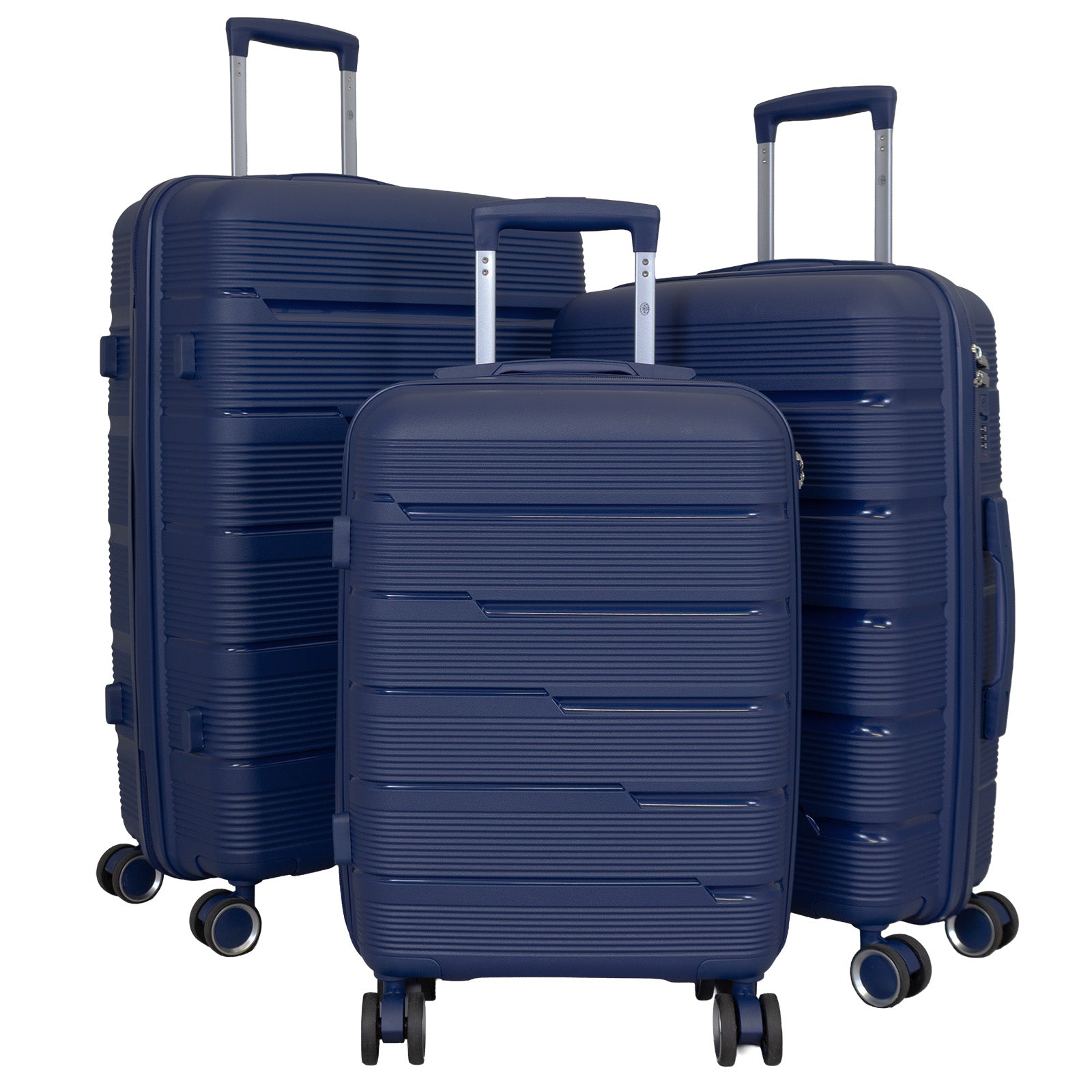 Hartschalen PP Kofferset 3tlg Aruba blau