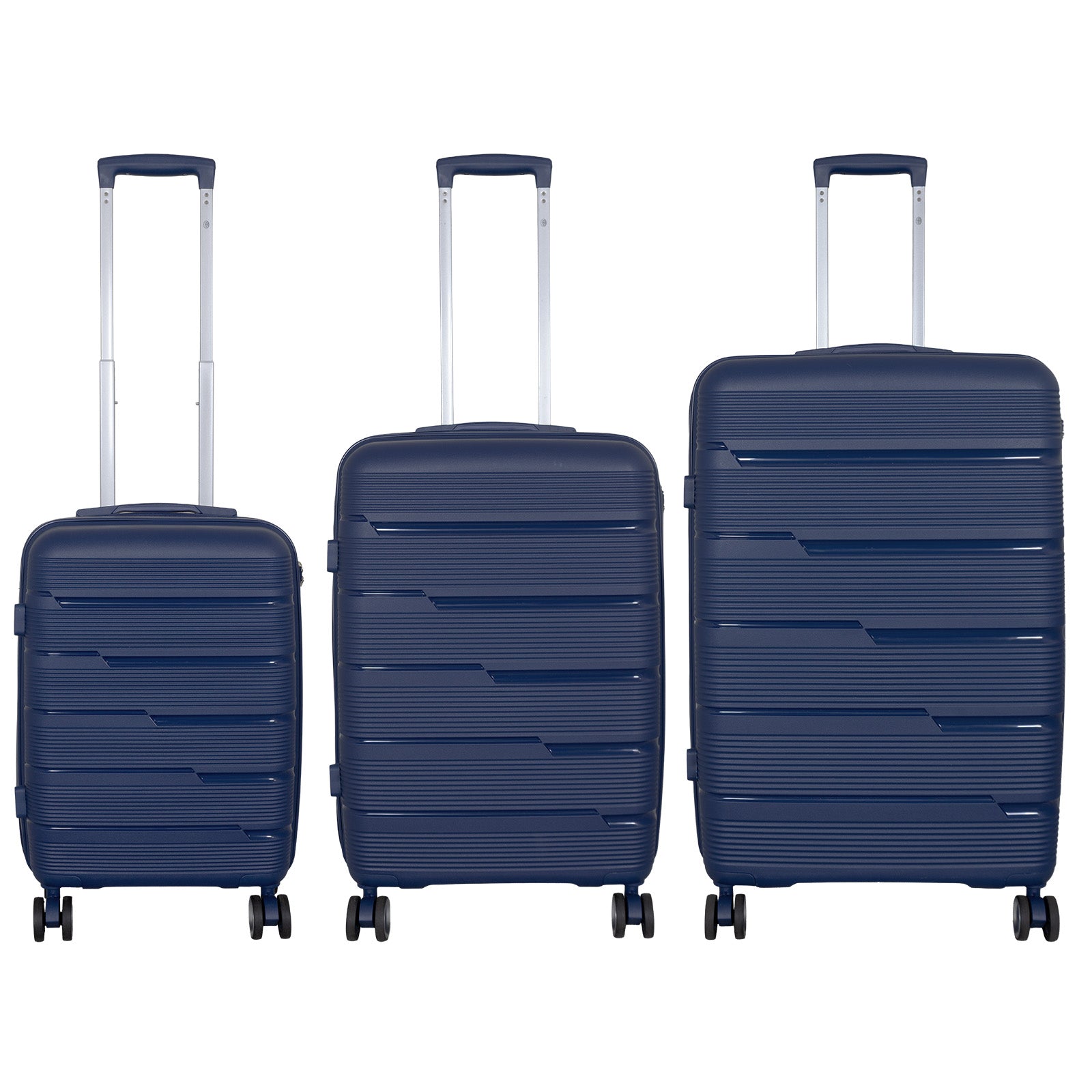 Hartschale PP Reisekoffer Aruba blau in 3 Größen