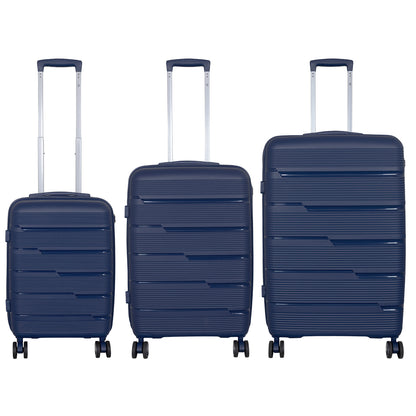 Hartschale PP Reisekoffer Aruba blau in 3 Größen