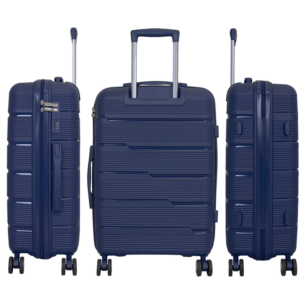 Hartschale PP Reisekoffer Aruba blau in 3 Größen