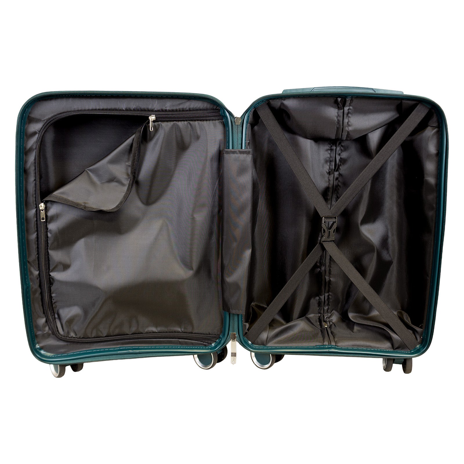 Hartschalen PP Kofferset 3tlg Aruba dunkel-grün