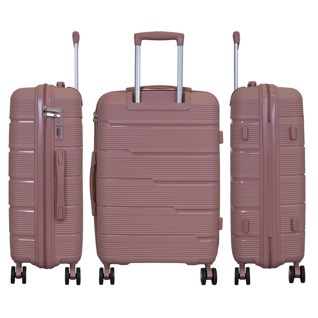 Hartschale PP Handgepäck Reisekoffer Aruba roségold