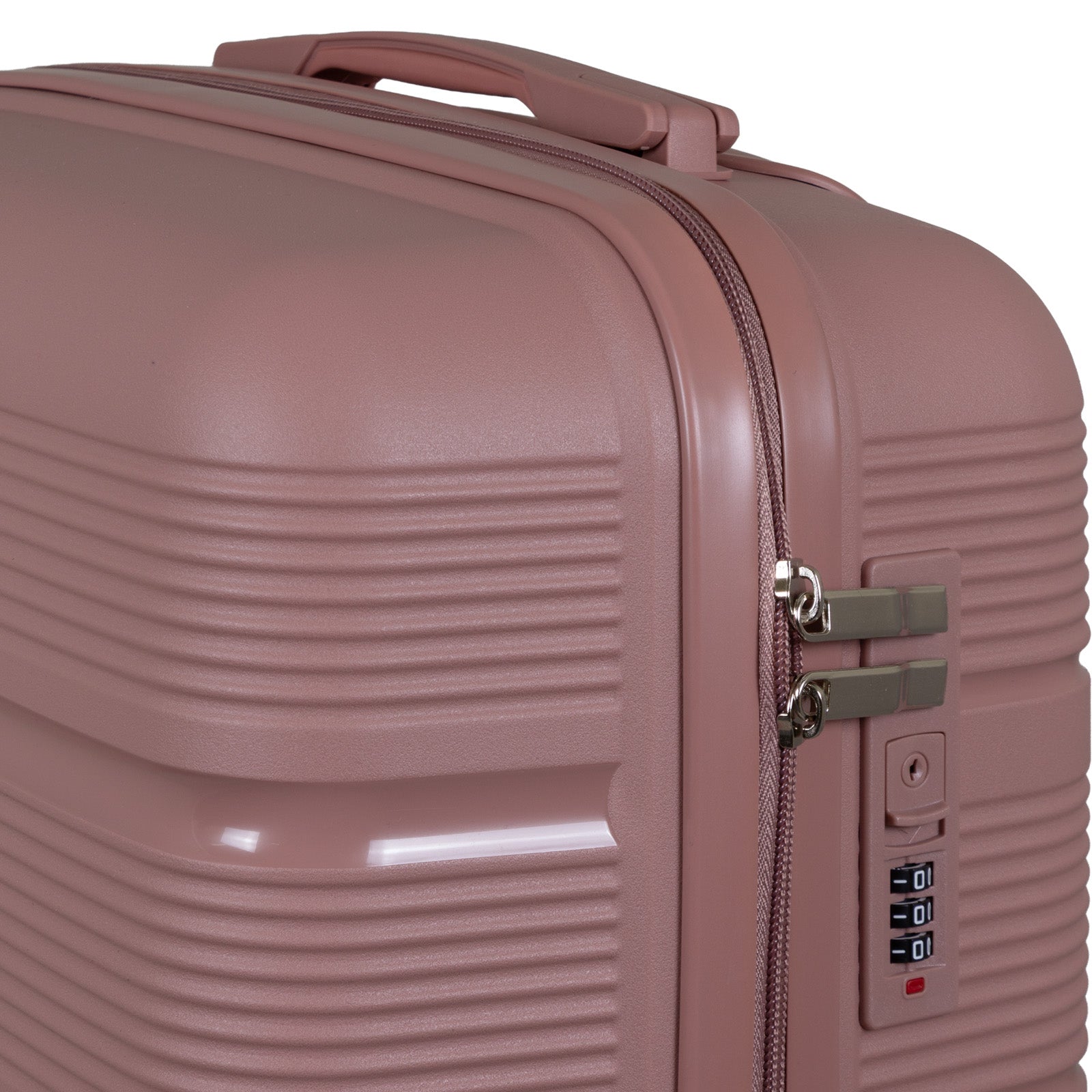 Hartschale PP Reisekoffer Aruba roségold in 3 Größen