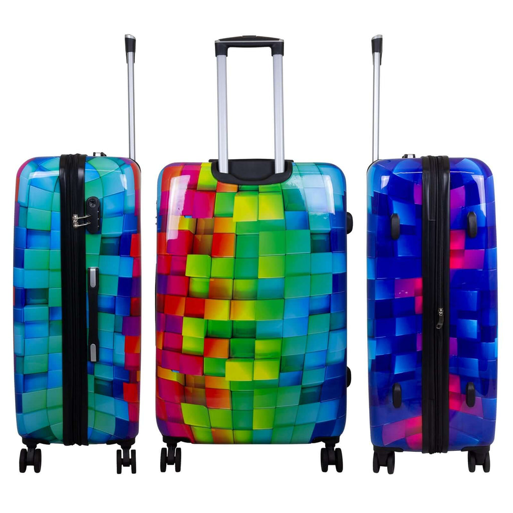 Polycarbonat mittlerer Reisekoffer Mosaik - Größe M