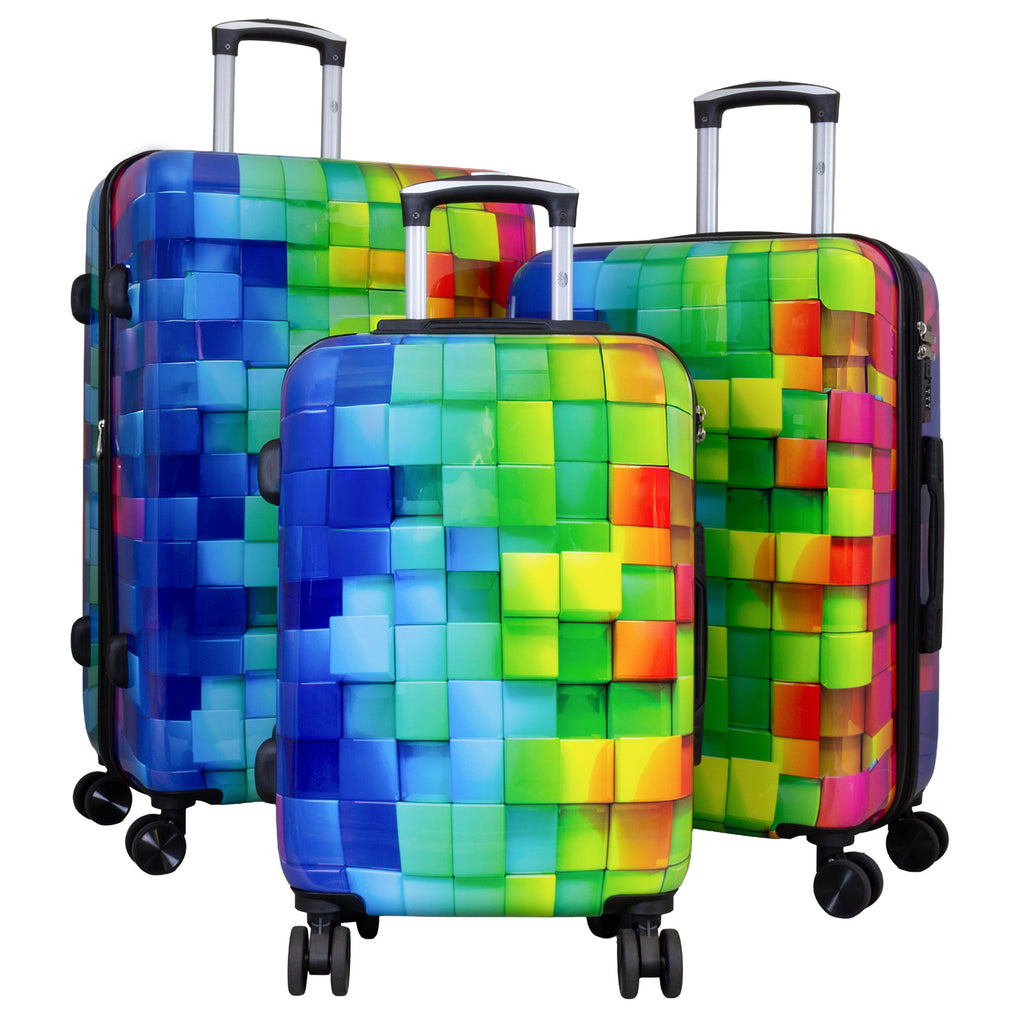 Polycarbonat Kofferset 3tlg Mosaik