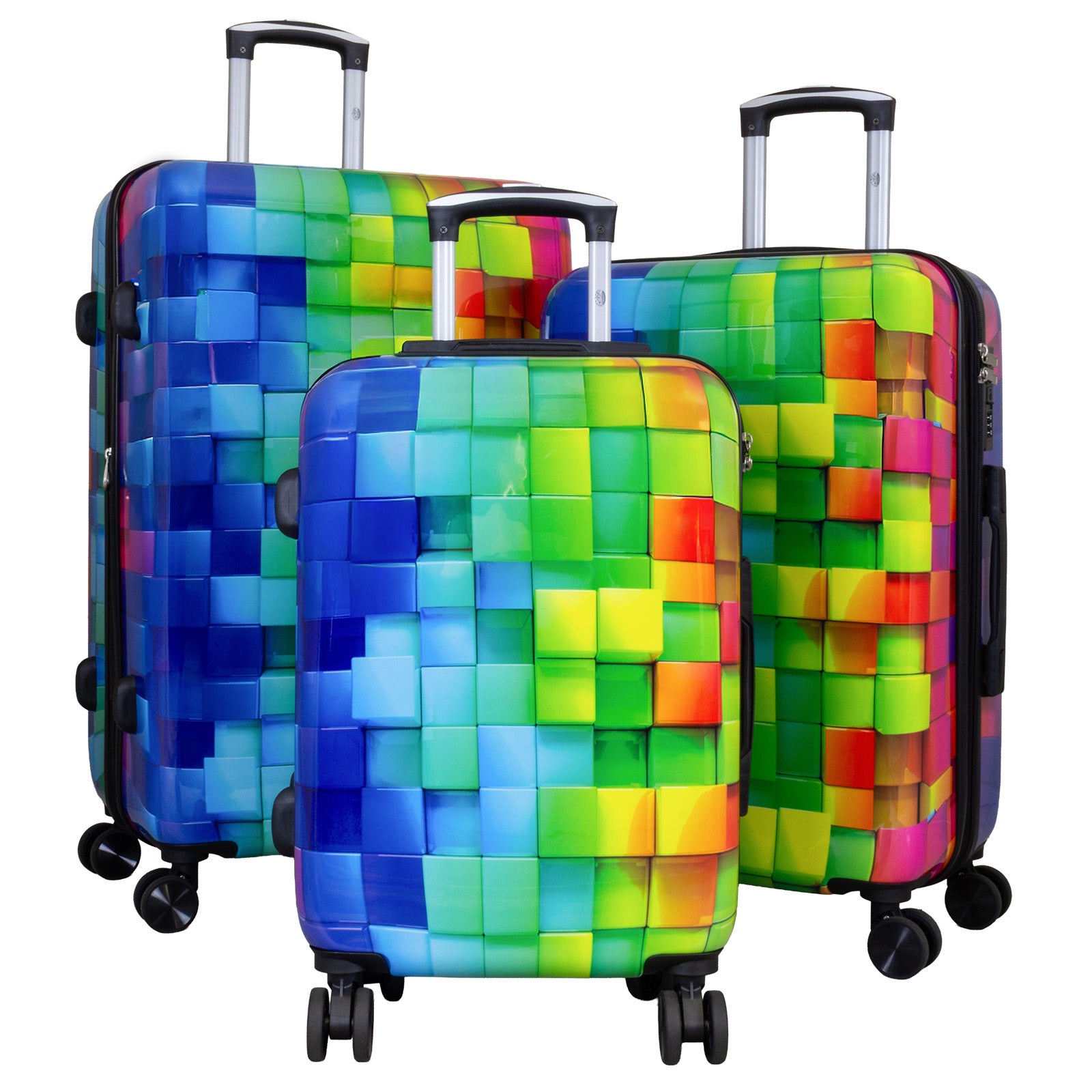 Polycarbonat Kofferset 3tlg Mosaik