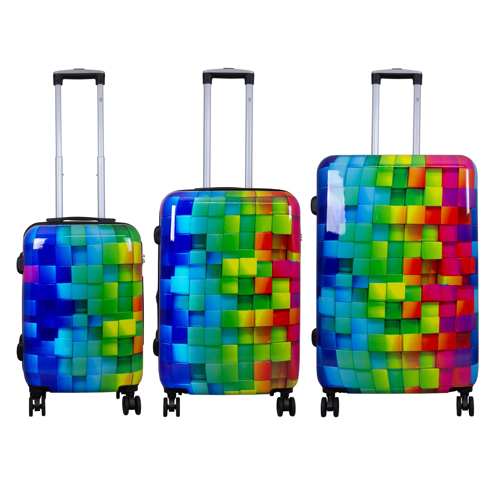 Polycarbonat Kofferset 3tlg Mosaik