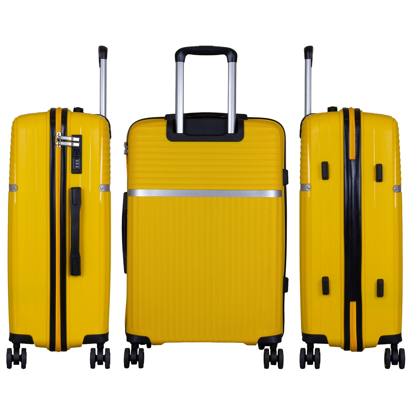 Trento Kabinenkoffer S – Hartschalenkoffer 4 Rollen Handgepäck robust & leicht