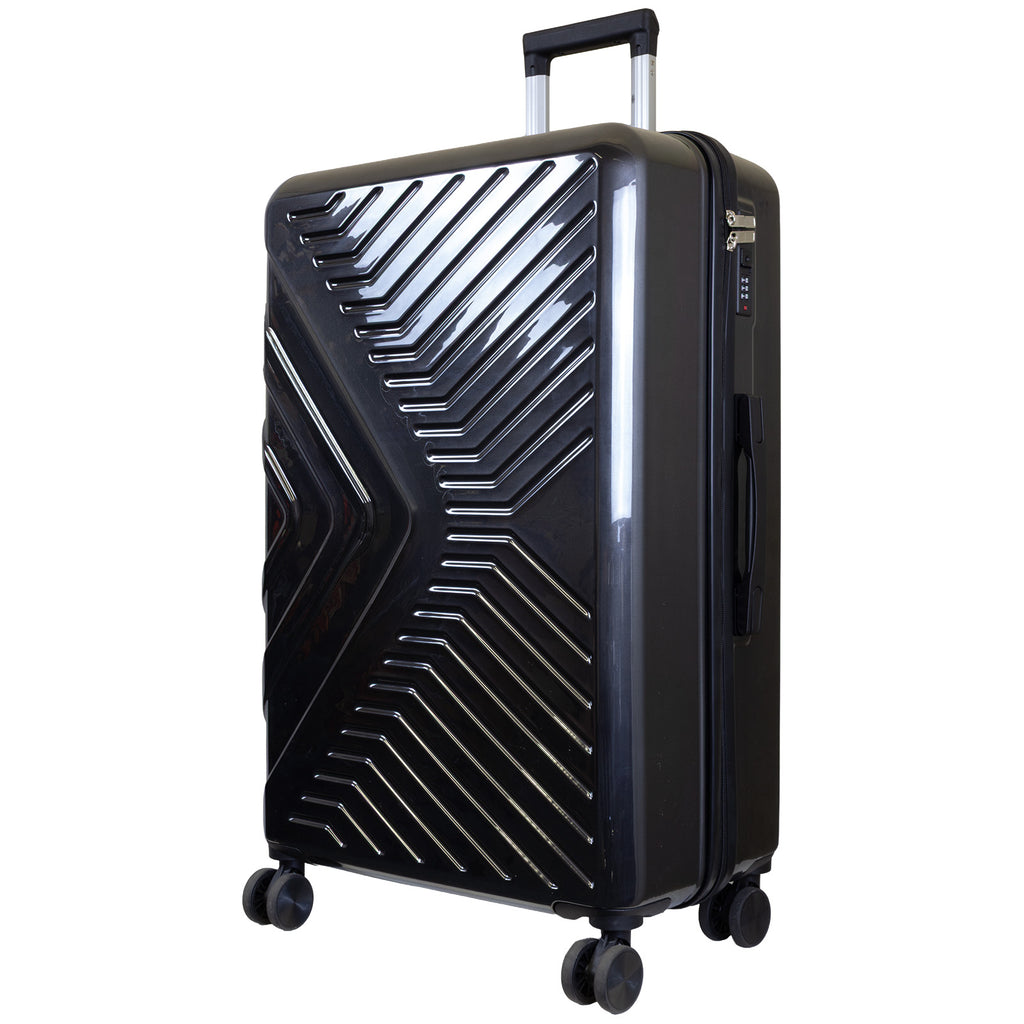 BERGAMO Reisekoffer L – Hartschalenkoffer ABS/Polycarbonat 4 Rollen Aufgabegepäck
